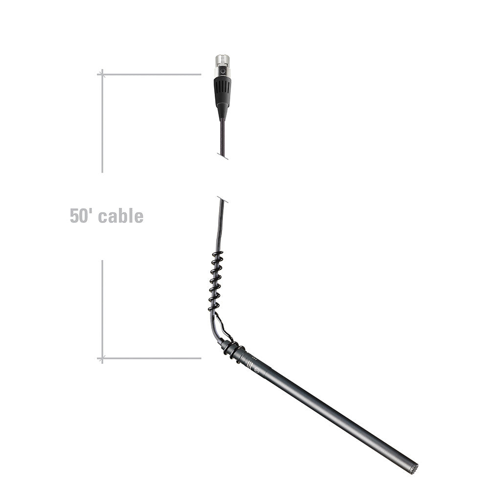 Audio Technica ES933ML/MIC Miniature MicroLine condenser hanging microphone, phantom power only