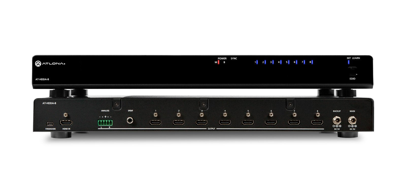 The Atlona Rondo™ 448 (AT-RON-448) Eight-Output HDMI Distribution Amplifier