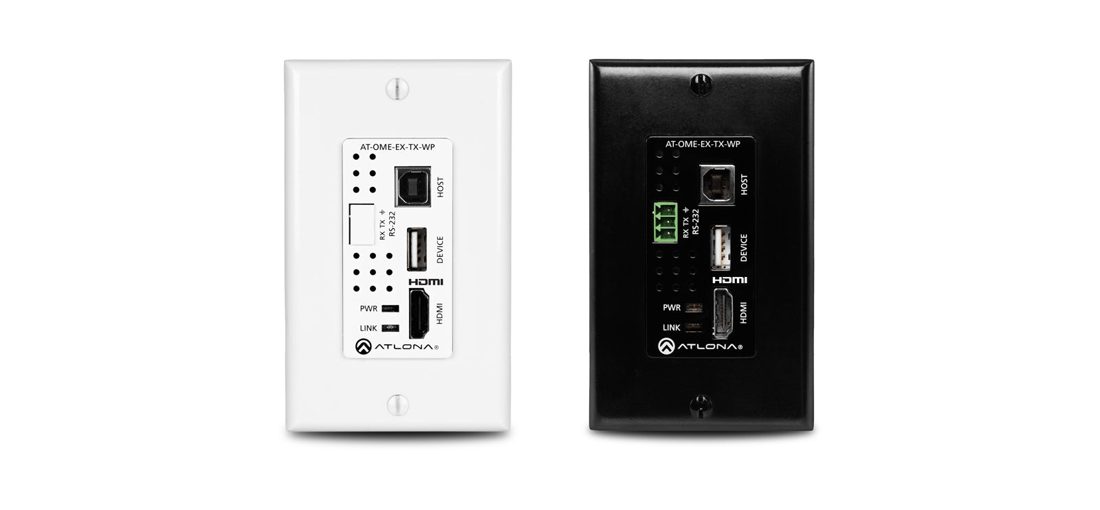 Atlona Wallplate HDBaseT Transmitter with HDMI Input and USB Hub