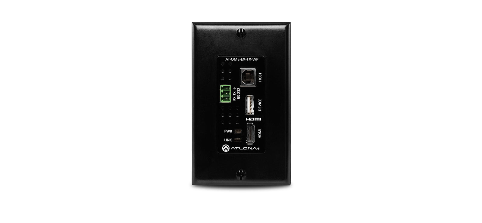 Atlona Wallplate HDBaseT Transmitter with HDMI Input and USB Hub