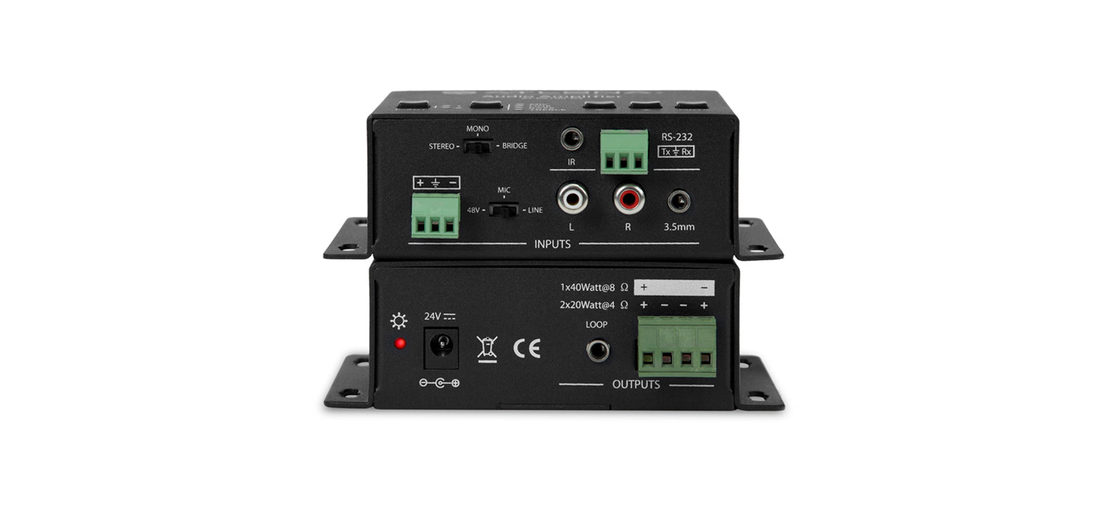 Atlona Stereo / Mono Power Amplifier – 40 Watts