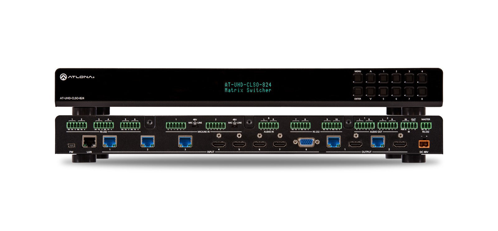 Atlona UHD-CLSO-824 4K/UHD 8×2 Multi-Format Matrix Switcher