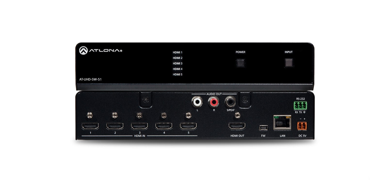 Atlona UHD-SW-51 4K/UHD Five-Input HDMI Switcher