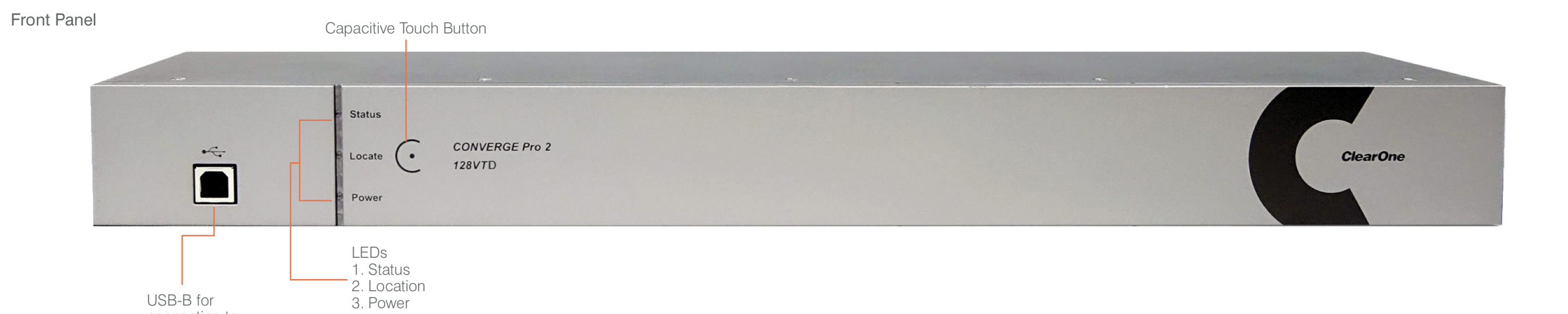 ClearOne CONVERGE Pro 2 128VTD DANTE