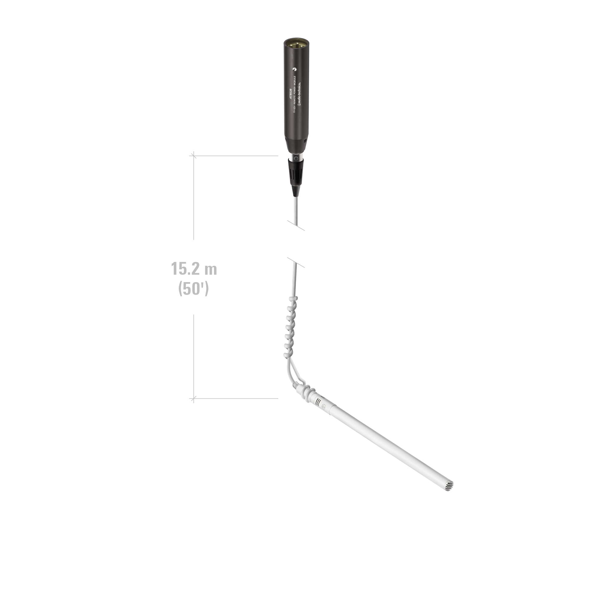 Audio Technica ES933WML Miniature MicroLine condenser hanging microphone, phantom power only