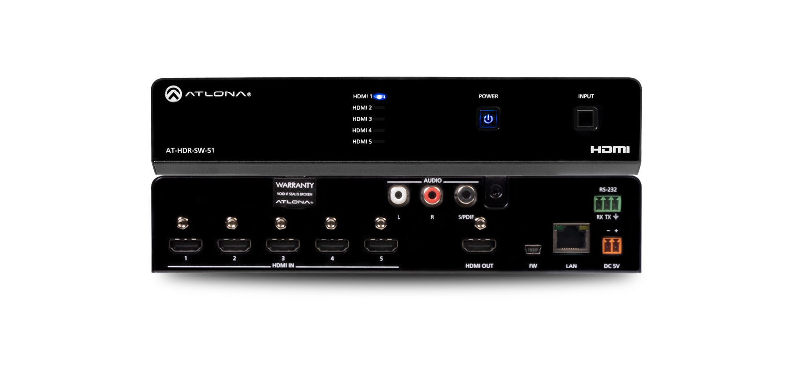 Atlona 4K HDR Five-Input HDMI Switcher