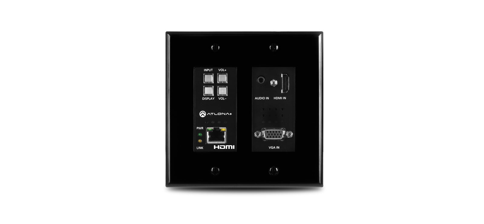 Atlona Wallplate HDBaseT Transmitter for VGA and HDMI Video