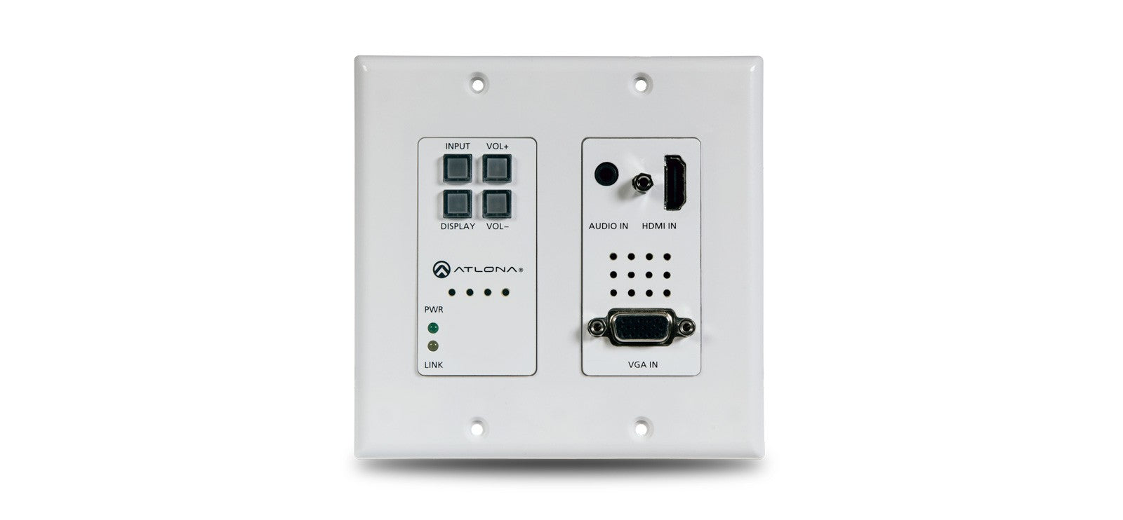 Atlona HDVS-200-TX-WP Two-Input Wallplate Switcher for HDMI and VGA wi