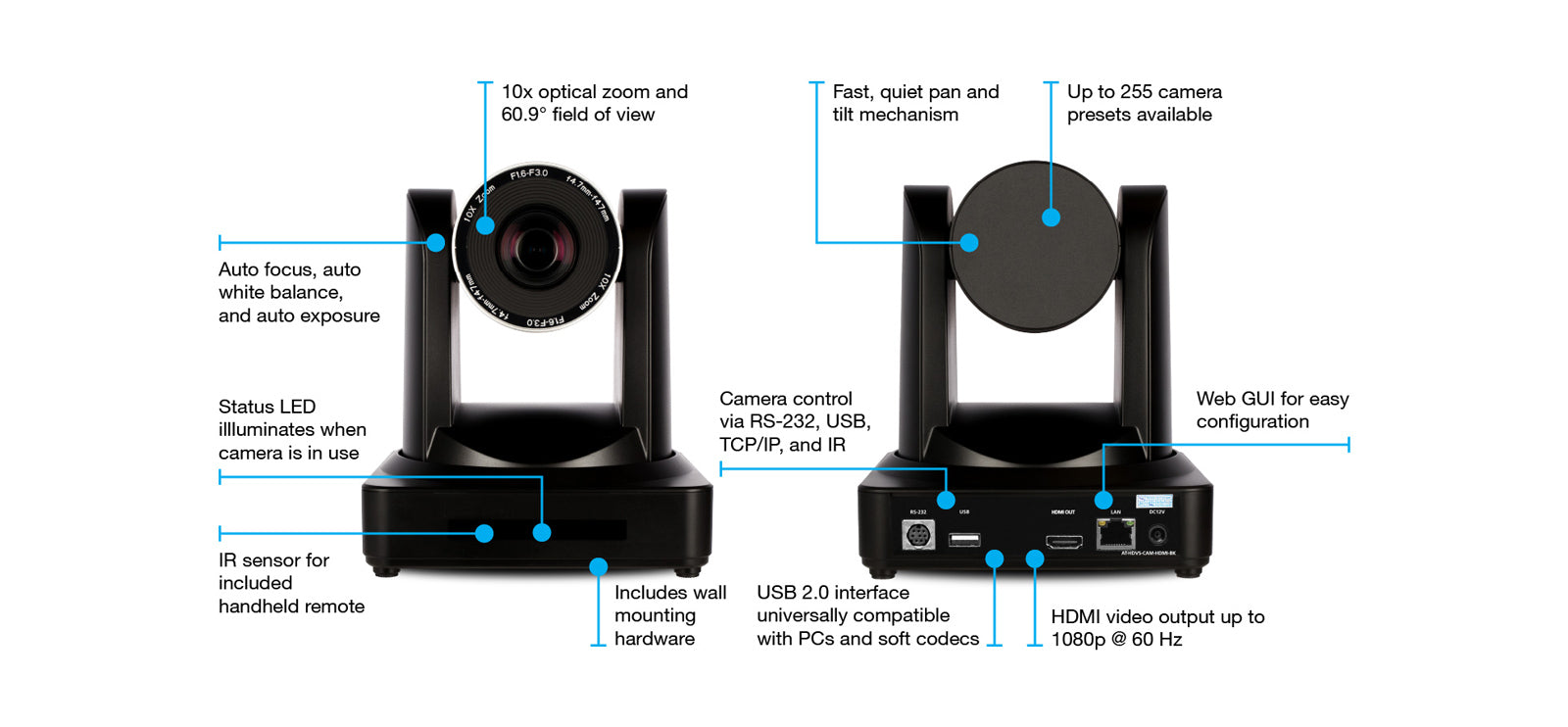 Atlona PTZ Camera with HDMI Output and USB