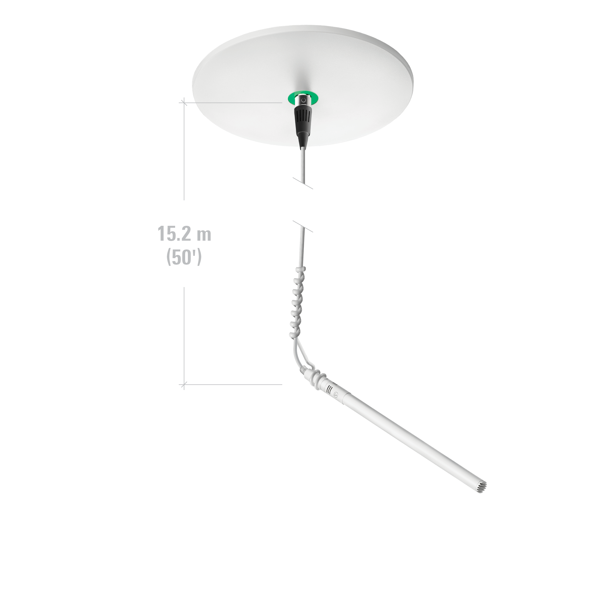 Audio Technica ATND933AWML Miniature MicroLine condenser hanging microphone