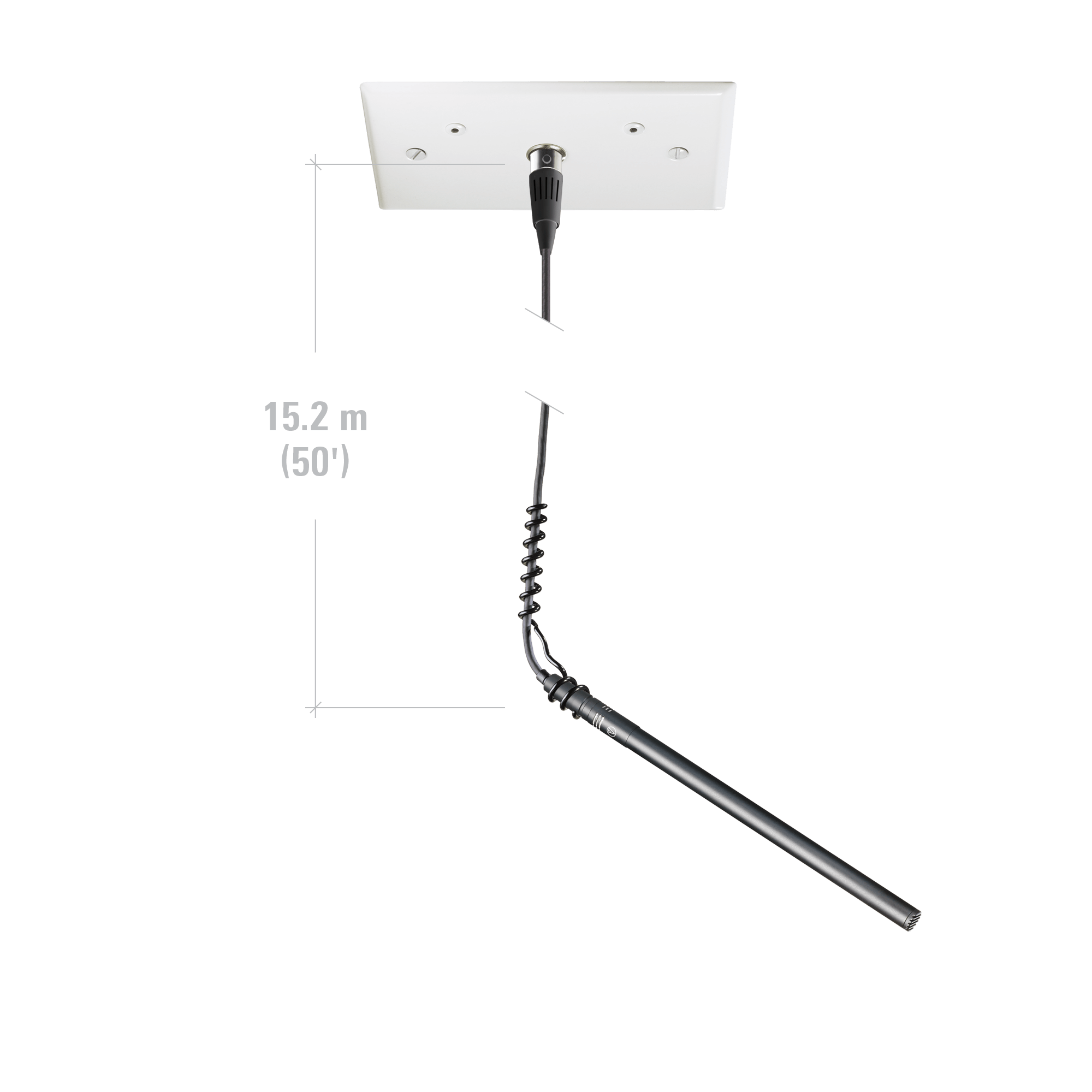 Audio Technica ES933PMML Miniature MicroLine condenser hanging microphone