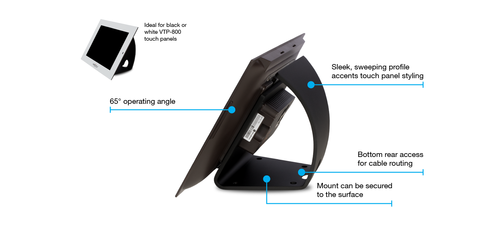 Atlona Tabletop Mounting Kit for Velocity Control System Touch Panels